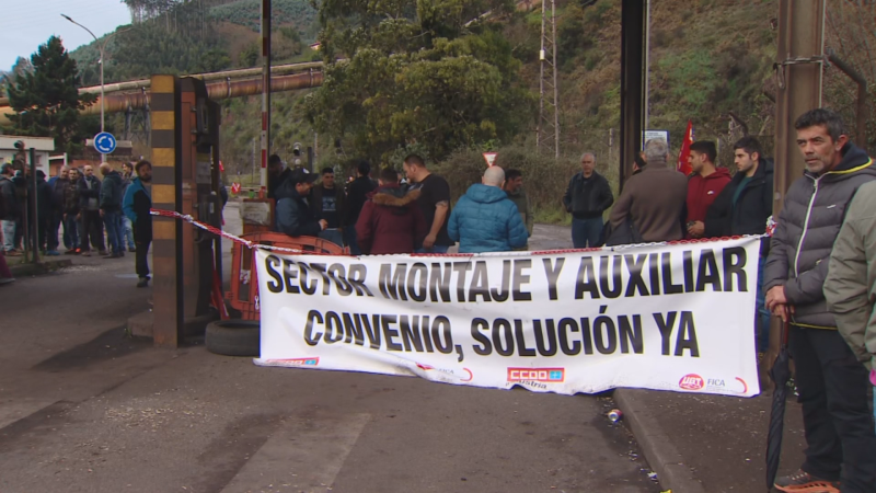 17 horas de negociación sin resultado: continúa la huelga en la industria auxiliar asturiana