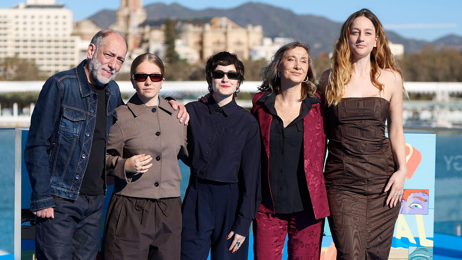 El equipo de 'Yo no morir� de amor', en el Festical de cine de M�laga (EFE / Jorge Zapata)