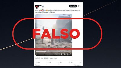 No es Tel Aviv tras un ataque iran� en la actualidad, es un v�deo de junio de 2025