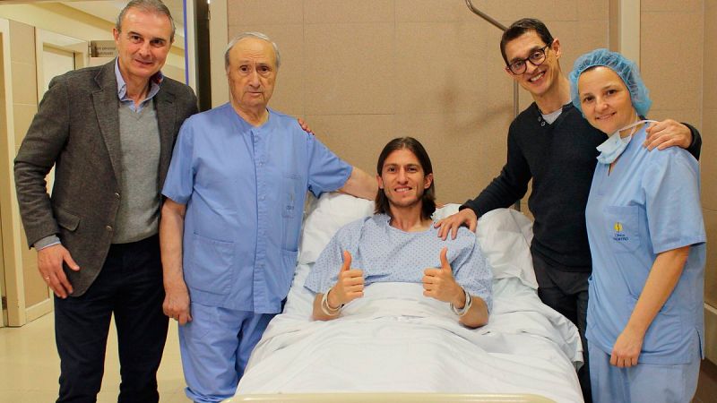 Filipe Luis, operado con éxito de su fractura de peroné, estará de baja ocho semanas