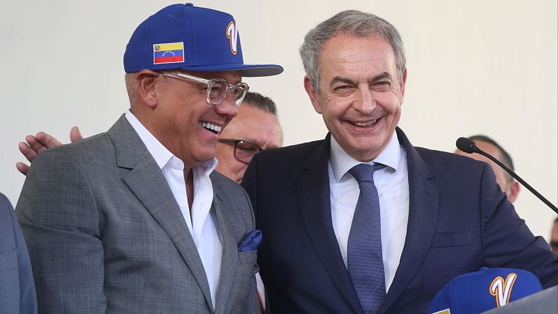 Zapatero elogia la amnistía de Venezuela y Jorge Rodríguez lo define como "campeón de la paz"