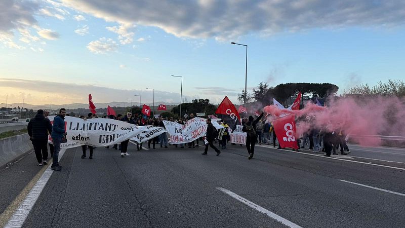 Quart dia de protestes del professorat amb mobilitzacions a Girona, el Maresme i el Vallès