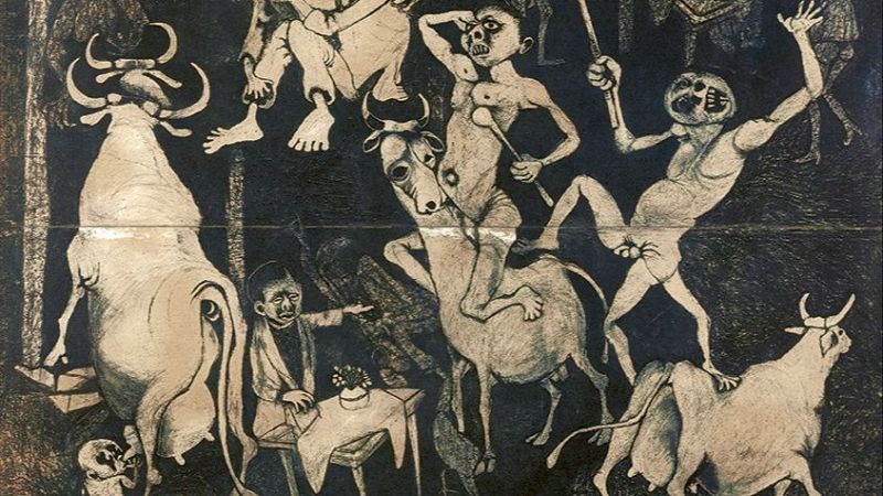 El 'Guernica africano' de Dumile Feni encara la obra de Picasso en el Reina Sofía