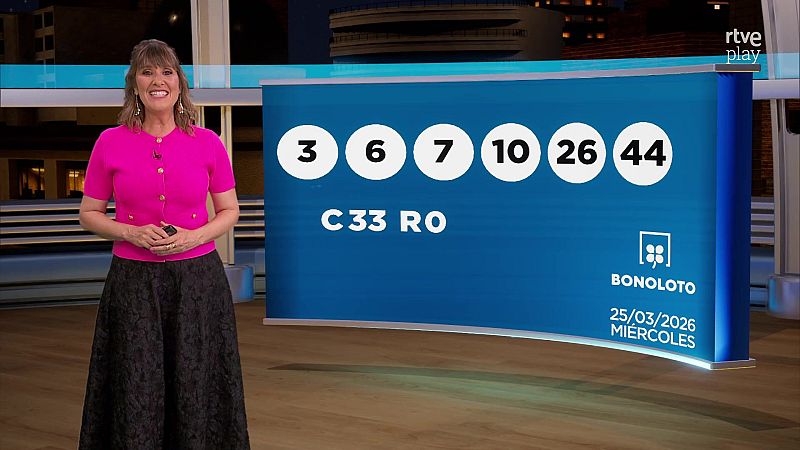 Sorteo de la BonoLoto del miércoles 25 de marzo