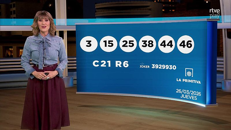 Sorteo de la BonoLoto, Primitiva y Lotería Nacional del jueves 26 de marzo