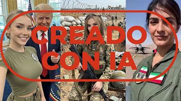 La IA para crear mujeres militares: la falsa influencer trumpista