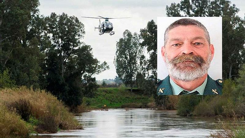 Encuentran el cuerpo del guardia civil arrastrado por el agua en Guillena, Sevilla