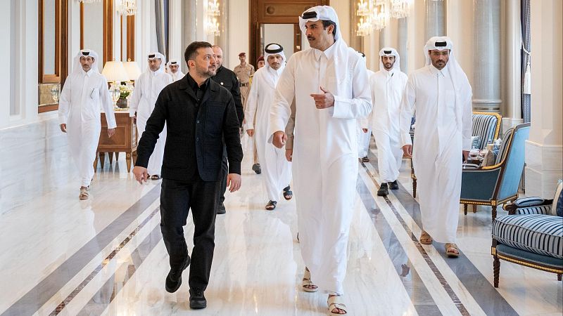 Zelenski acusa a Rusia de apoyar la guerra en Oriente Medio e insta a sus socios a coordinar esfuerzos