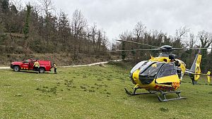 Recent rescat d'una excursionista indisposada al vessant nord del Tur� dels Bufadors, a Ripoll