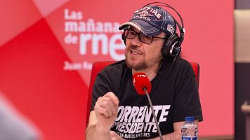 Santiago Segura, en un momento de su entrevista en 'Las ma�anas de RNE'.