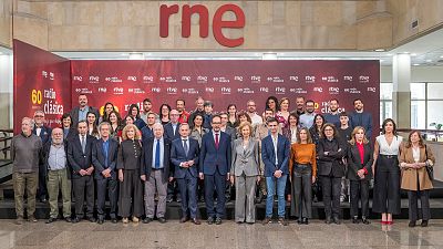 La reina Sofía visita Radio Clásica por su 60º aniversario