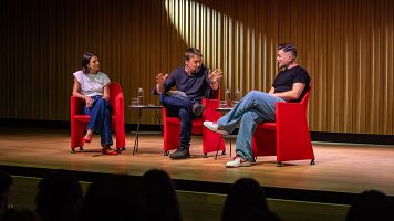 El portaveu d'ERC al Congr�s, Gabriel Rufi�n, i l'eurodiputada de Podem Irene Montero presenten a Barcelona la proposta per un front d'esquerres