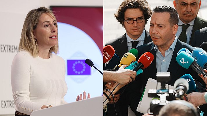 El secretario general de Vox, Ignacio Garriga, atiende a los medios