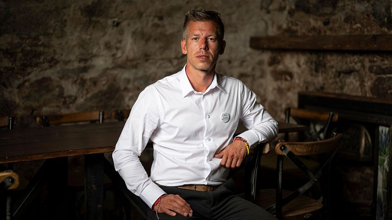 Imagen de P�ter Magyar, candidato a la presidencia de Hungr�a