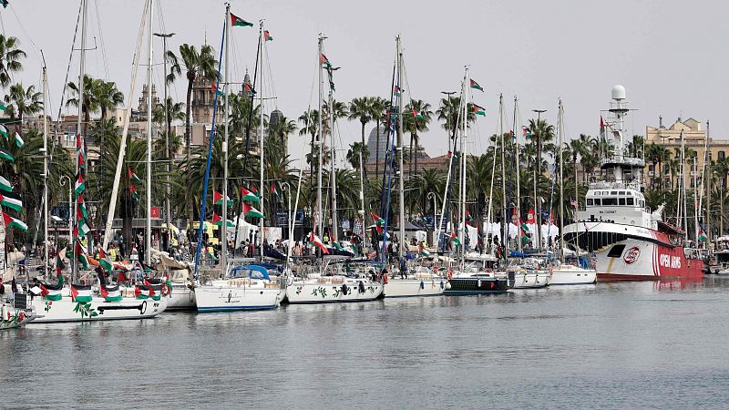 A punt de salpar la segona edició de la Global Sumud Flotilla