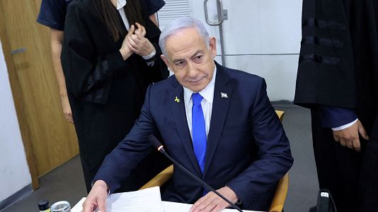Israel protesta por la quema de un mu�eco de Netanyahu en El Burgo