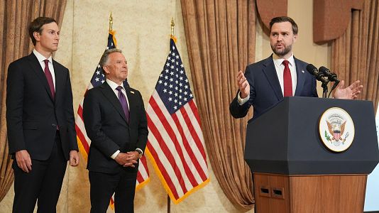 El vicepresidente de Estados Unidos J.D. Vance, en Islamabad, tras las negociaciones con Ir�n.