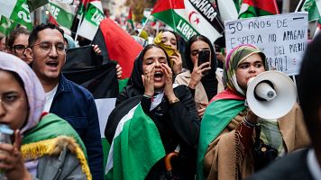 Manifestaci�n en favor del pueblo saharaui en Madrid