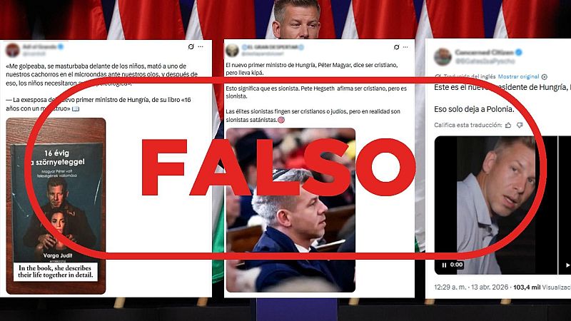 Un libro que no existe, un v�deo ultrafalso y otros bulos contra P�ter Magyar, el ganador de las elecciones de Hungr�a