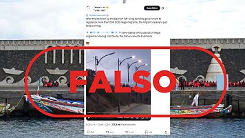 No es una llegada masiva de inmigrantes a Espa�a tras el anuncio de regularizaci�n, hay v�deos antiguos