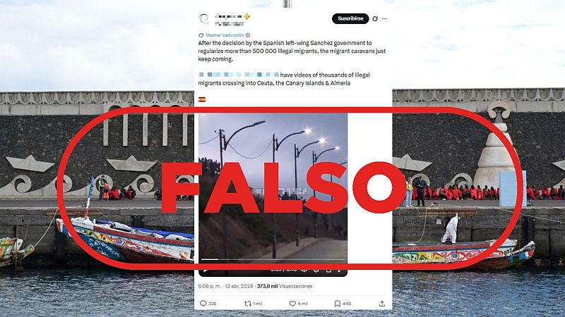 No es una llegada masiva de inmigrantes a España tras el proceso de regularización, son vídeos antiguos