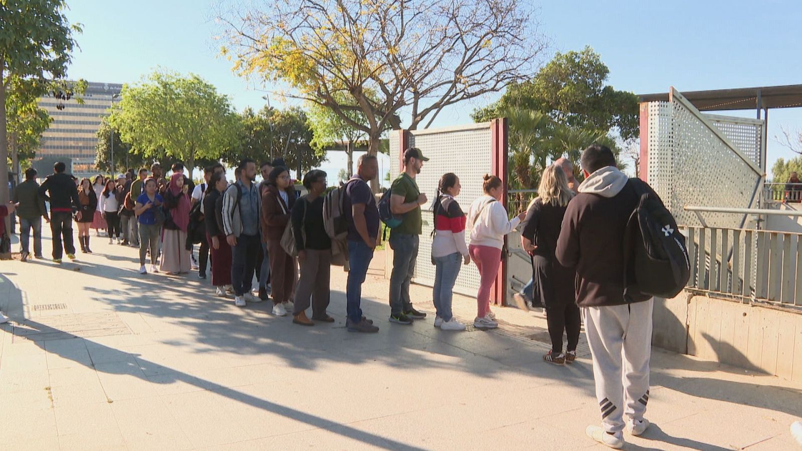 Col·lapse a l'OAC Social de Palma per la regularització