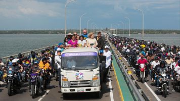 Delcy Rodr�guez pide a los l�deres de Estados Unidos y de Europa que pongan fin a las sanciones