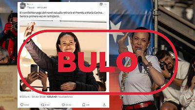 El Comit� Noruego del Nobel no estudia retirarle el premio a Mar�a Corina Machado, es un bulo