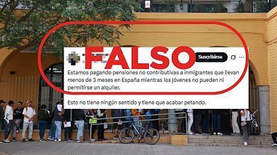 No se dan pensiones no contributivas "a inmigrantes que llevan menos de 3 meses en Espa�a", es falso