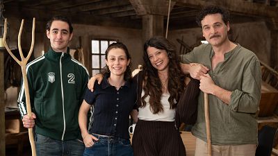 Mateo Jal�n, Emma Guilera, Amparo Pi�ero y Carlos de Austria