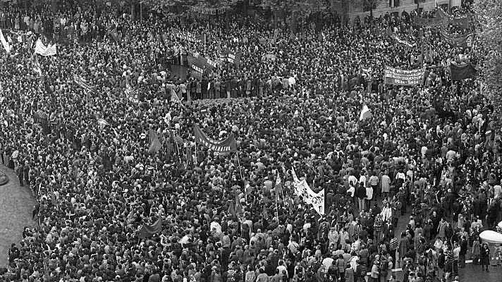 Manifestaci�n 1� de mayo de 1978 en Madrid