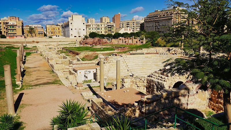 Hallan en Alejandr�a los restos de un ba�o p�blico ptolemaico y una villa residencial romana con suelos de mosaico
