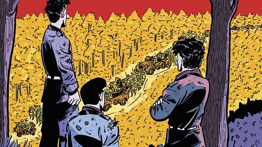 Detalle de la portada de 'Los 36 de La Madeleine' (Cartem C�mics)