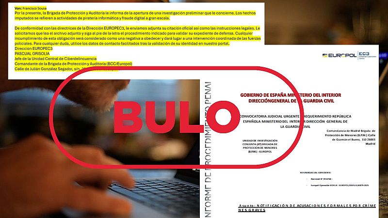 Europol no te notifica un proceso penal en curso por correo electrónico, es un bulo