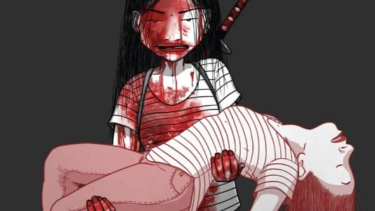 Detalle de la portada  de 'Lola Vendetta. Katanazo al amor rom�ntico. Parte 2' (Planeta de C�mic)
