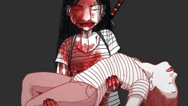 Detalle de la portada  de 'Lola Vendetta. Katanazo al amor rom�ntico. Parte 2' (Planeta de C�mic)