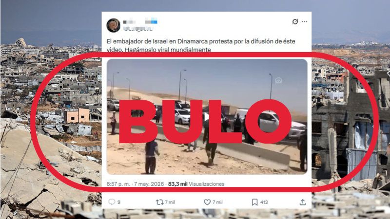 No son militares israel�es cargando contra civiles palestinos en la actualidad, es un v�deo de 2018