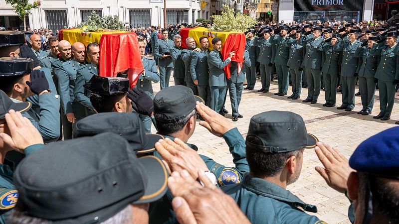 Huelva despide a los dos agentes de la Guardia Civil fallecidos en la persecución de una narcolancha