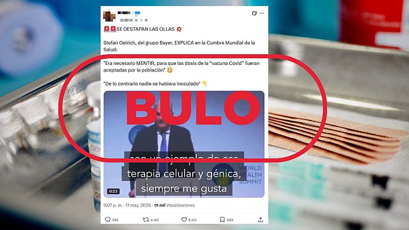 La farmacéutica Bayer no ha dicho que "engañaron" a la gente para vacunar contra el coronavirus, es un bulo