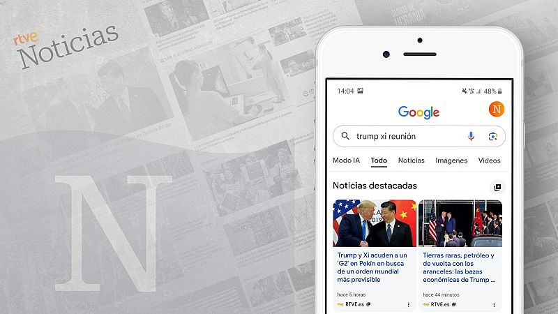 As� puedes a�adir RTVE.es como medio favorito en Google para tus b�squedas de noticias