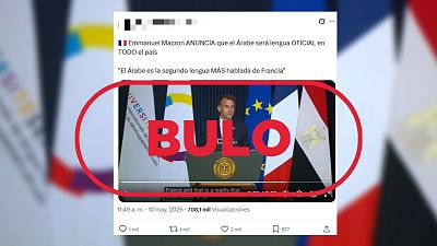 Macron no ha anunciado que el �rabe ser� lengua oficial en Francia, es un bulo
