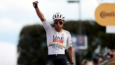 Jonathan Narv�ez logra su segunda victoria en el Giro 2026 con un explosivo ataque en solitario