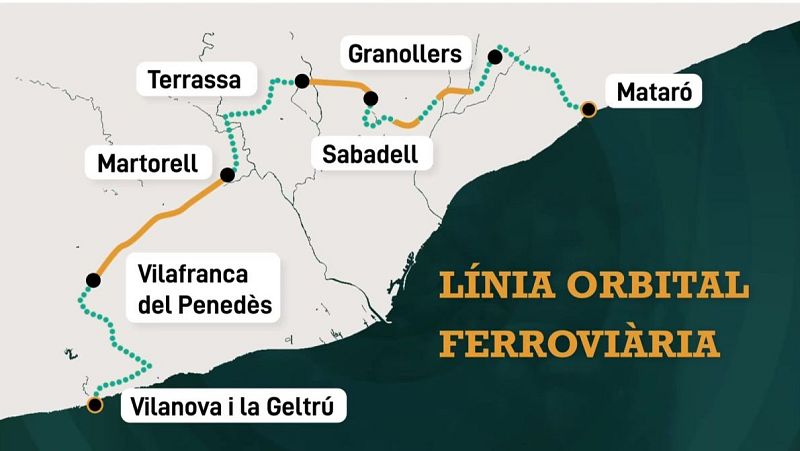 La l�nia orbital ferrovi�ria vol trencar el model radial