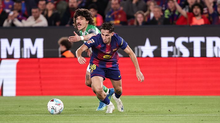 Ferm�n durante el partido ante el Betis donde se produjo la lesi�n.