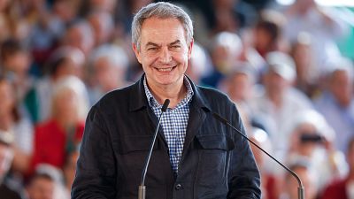 El expresidente del Gobierno Jos� Luis Rodr�guez Zapatero, en un acto de la pasada campa�a electoral en Andaluc�a.