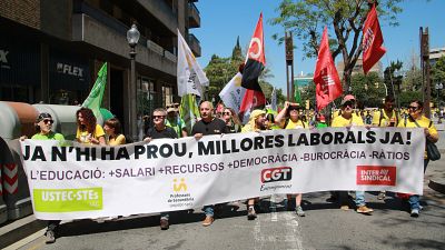 Els sindicats presenten a Educació la seva proposta