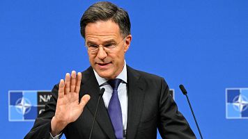 Mark Rutte en rueda de prensa desde Bruselas