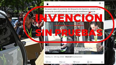 Esta caja sin precinto no prueba que se haya roto la cadena de custodia en el registro a Zapatero