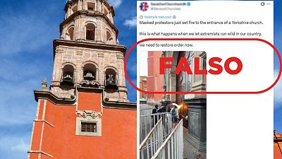 No son "extremistas" atacando una iglesia en Inglaterra, es M�xico durante el 8M