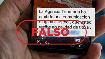 Este SMS no lo env�a la Agencia Tributaria, es falso